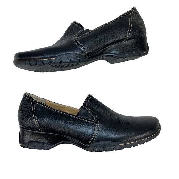 🔵Bjorndal Neptune Black Leather Slip On Loafers 6 - Picture 5 of 9